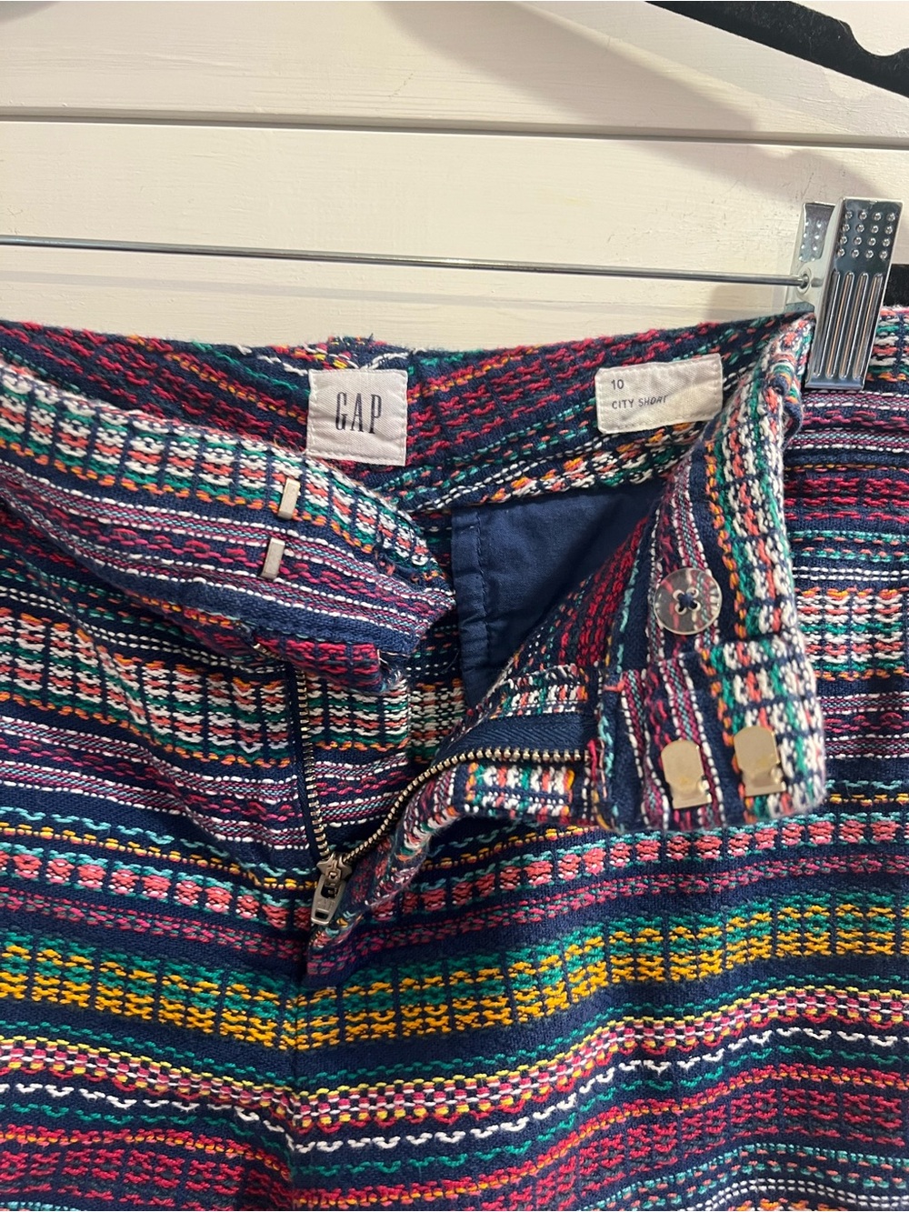 GAP Multicolor Woven Shorts women’s Chinos - Navy, Teal & Burgundy